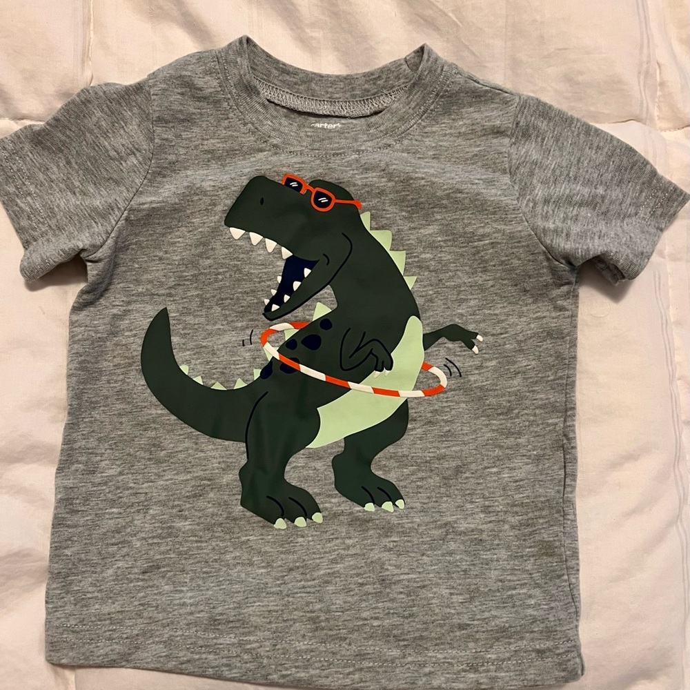 Carters Dino tee, size 18 months
